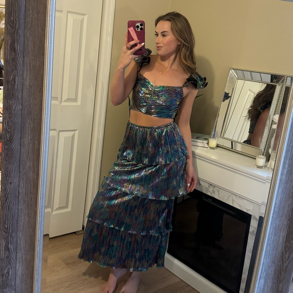 Saylor Tiered Two Piece Skirt Set